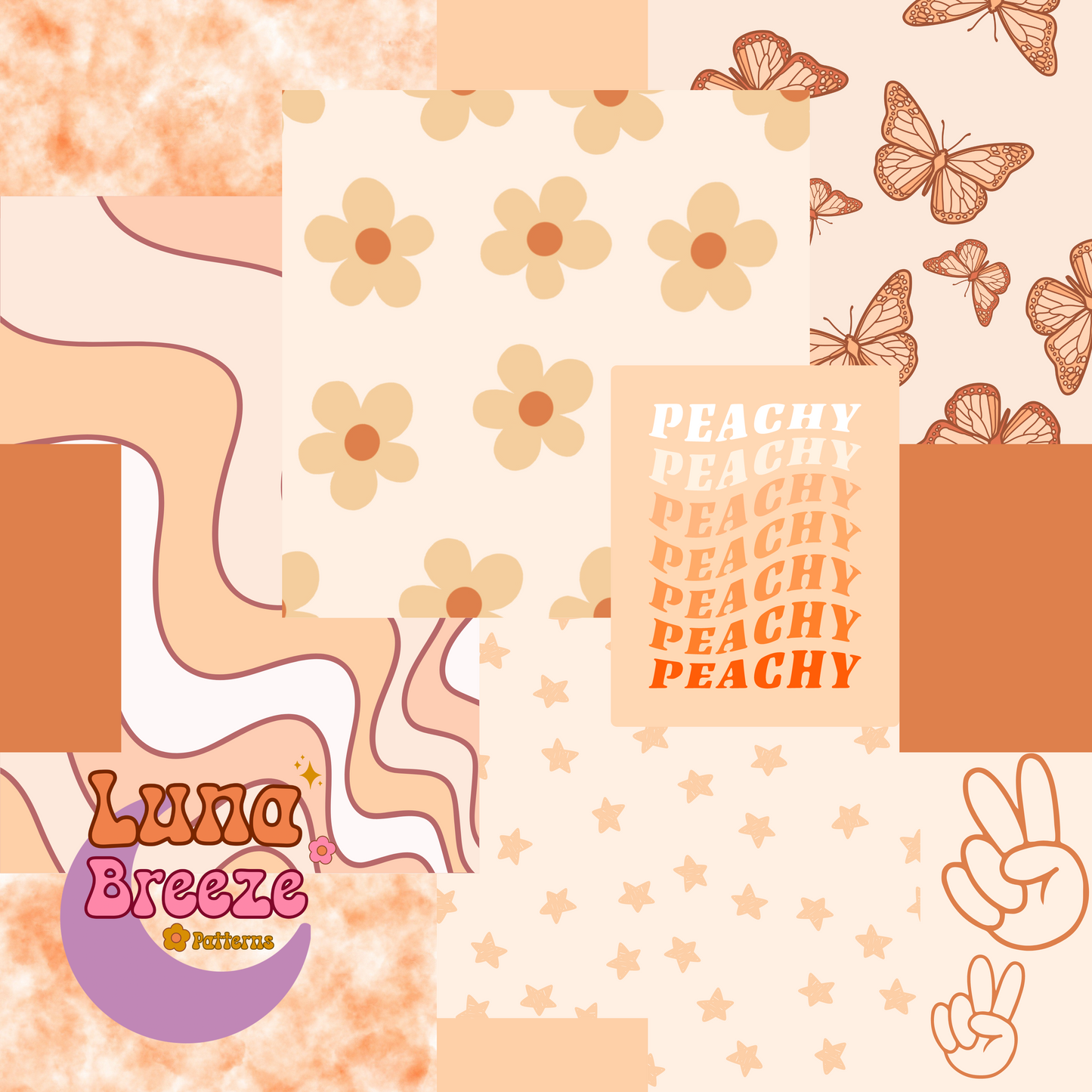 Peachy patchwork