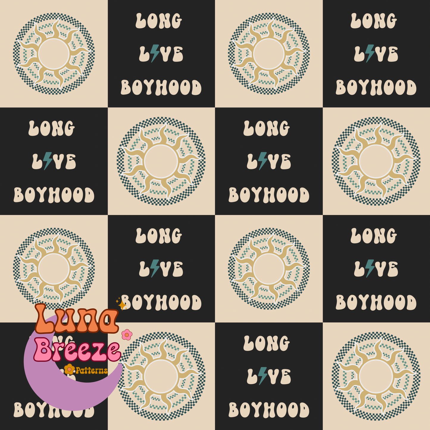 Long live boyhood checkered