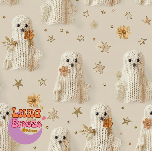 Boho crochet ghosts