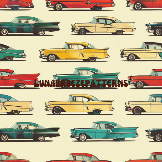 Vintage cars seamless