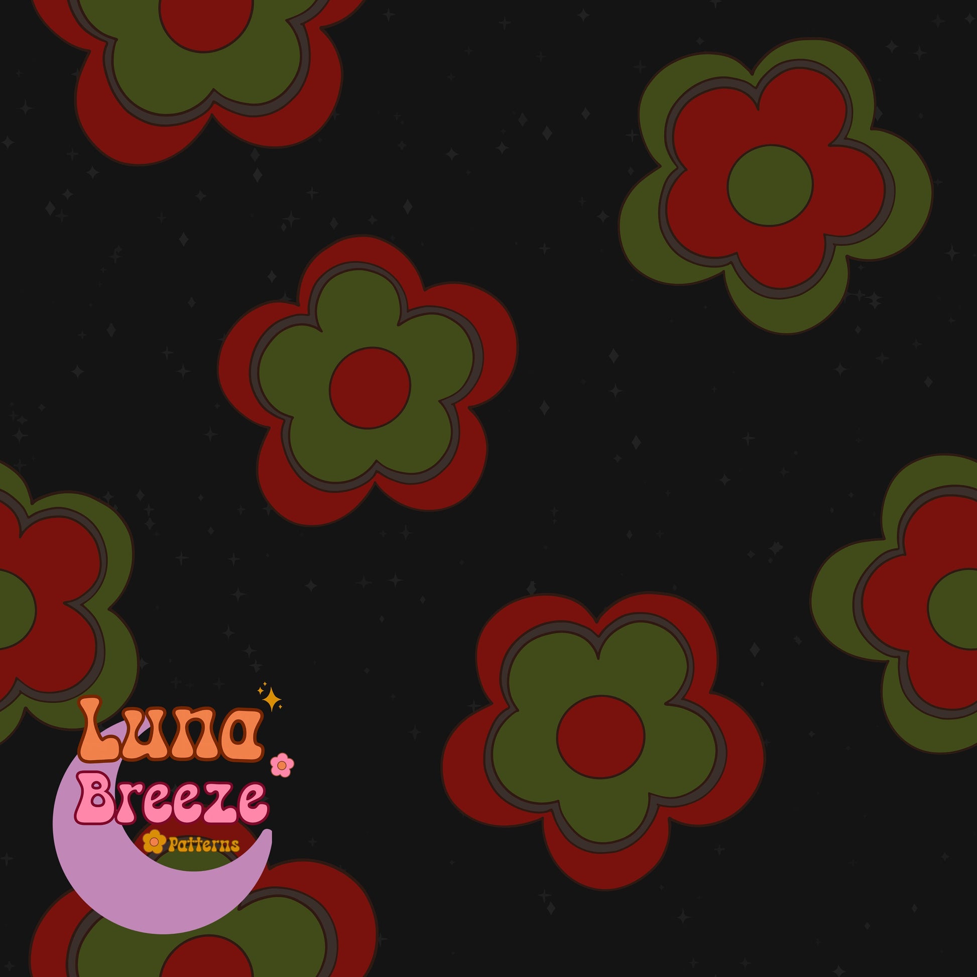 freddy floral seamless repeating pattern