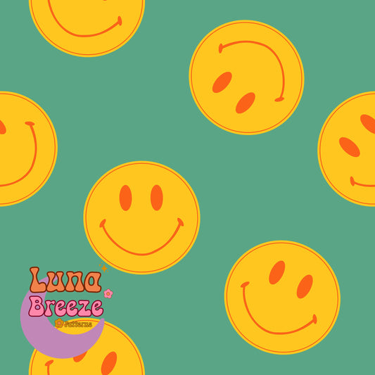 smileys seamless repeating pattern