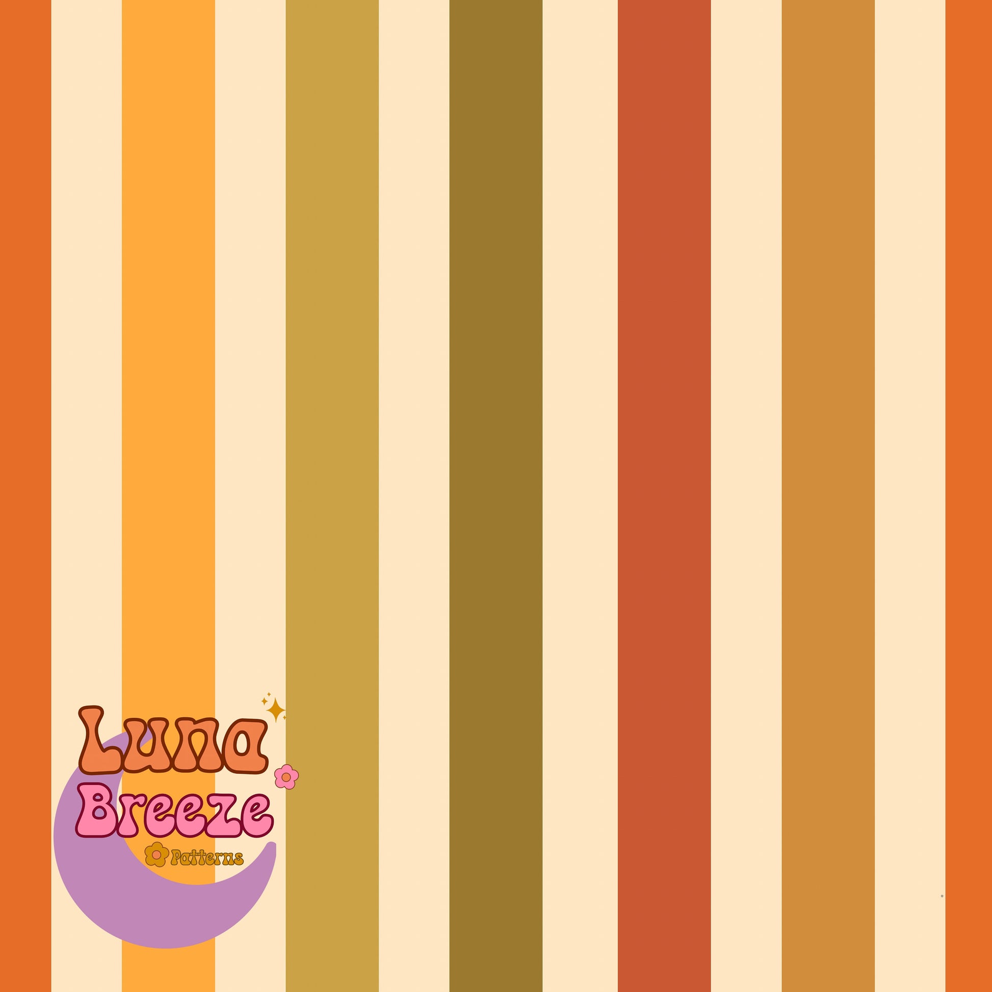 fall stripes coord seamless repeating pattern