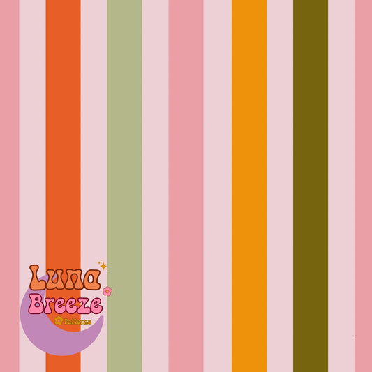 fall stripes coord seamless repeating pattern