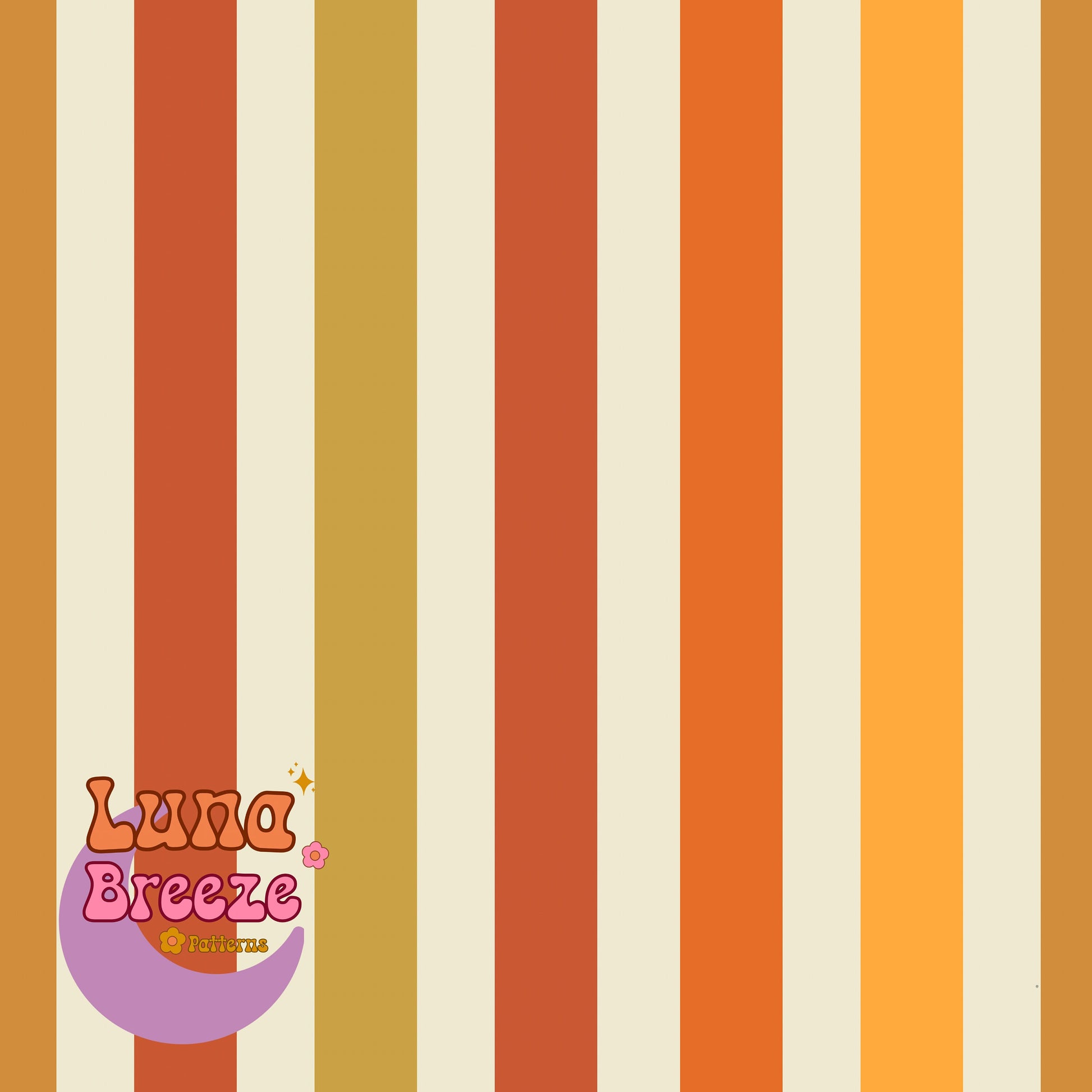 fall stripes coord seamless repeating pattern