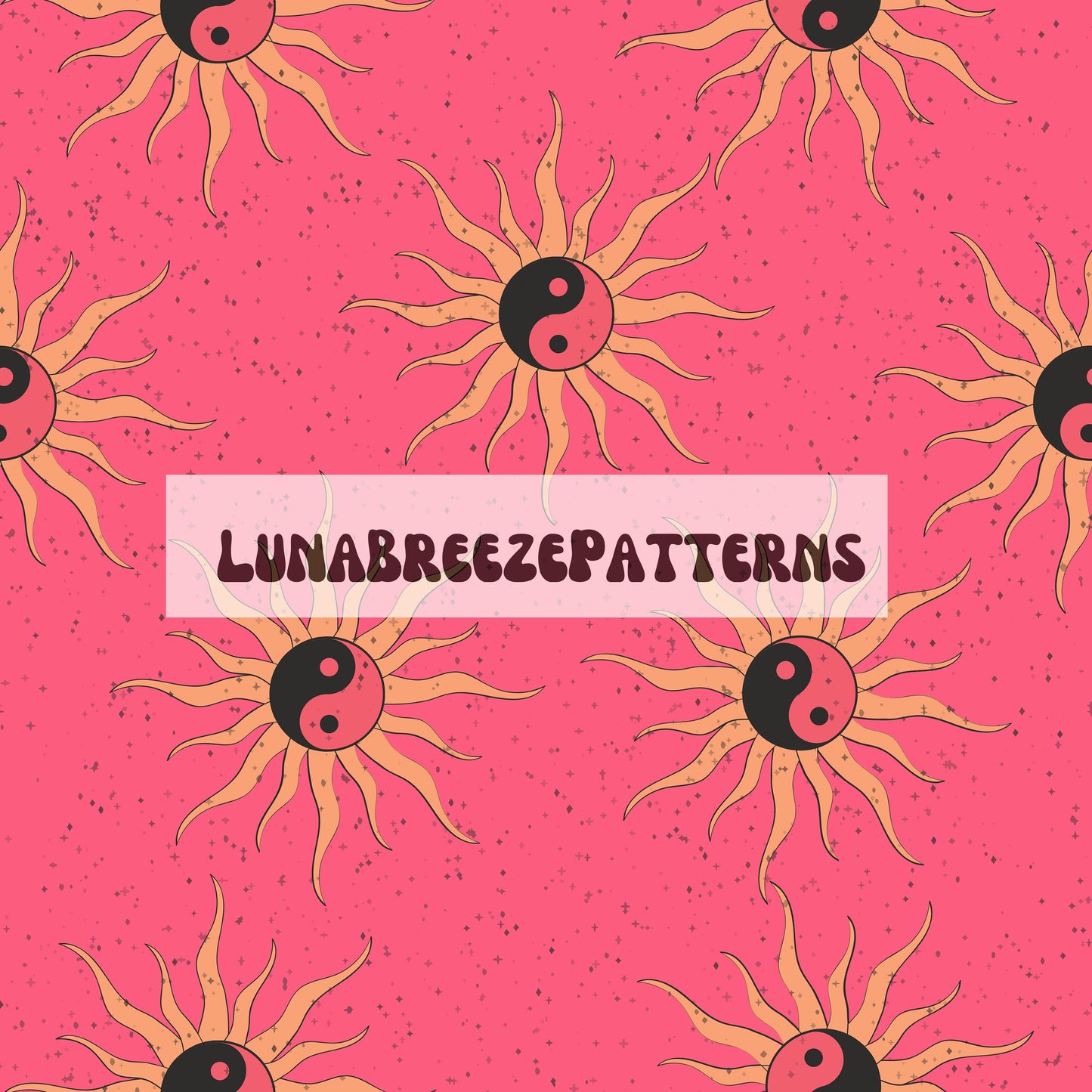 Pink sunss seamless repeating pattern