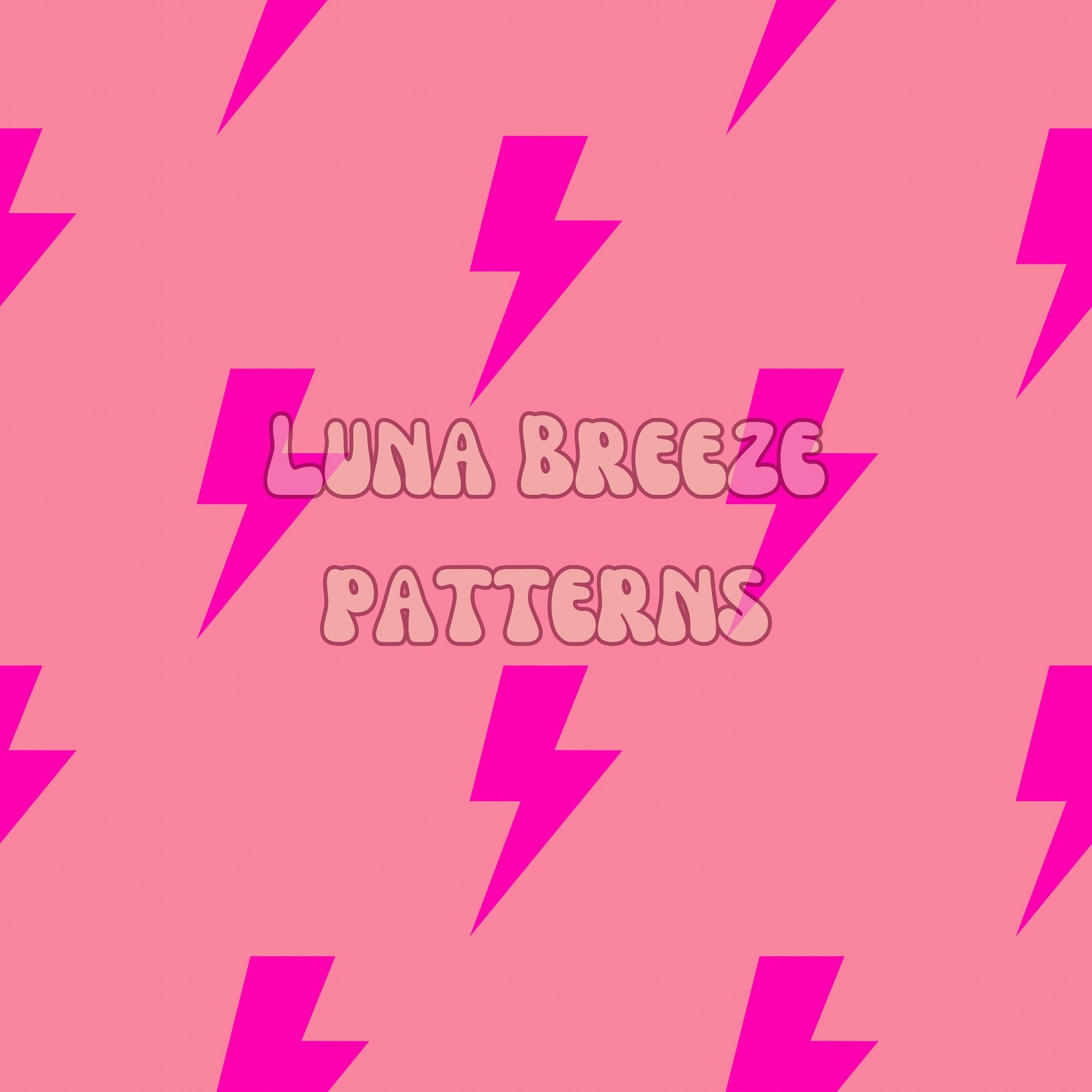 Pink boltz seamless repeating pattern